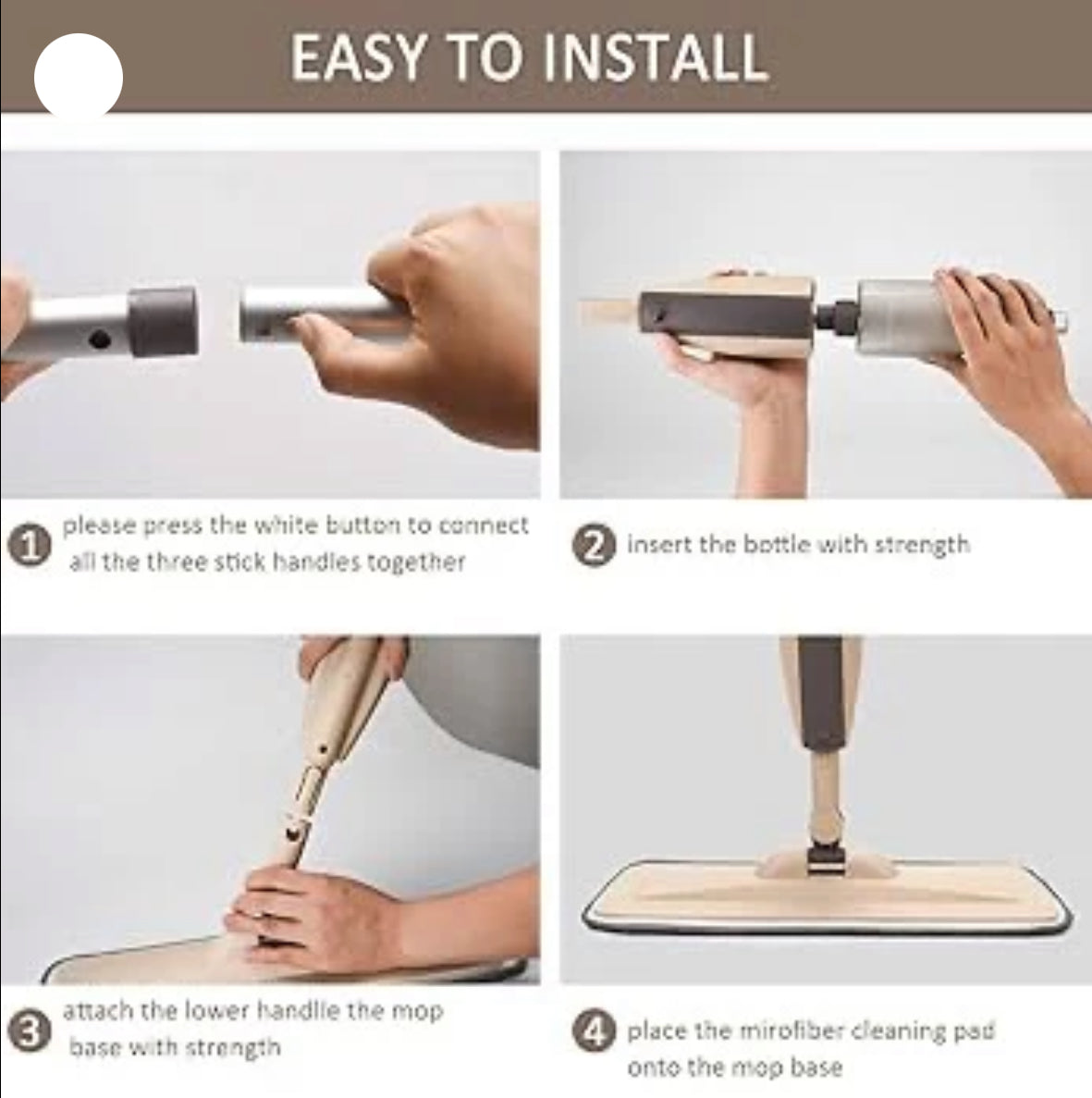 CasaDuzzle™ Foldable Mop Spray