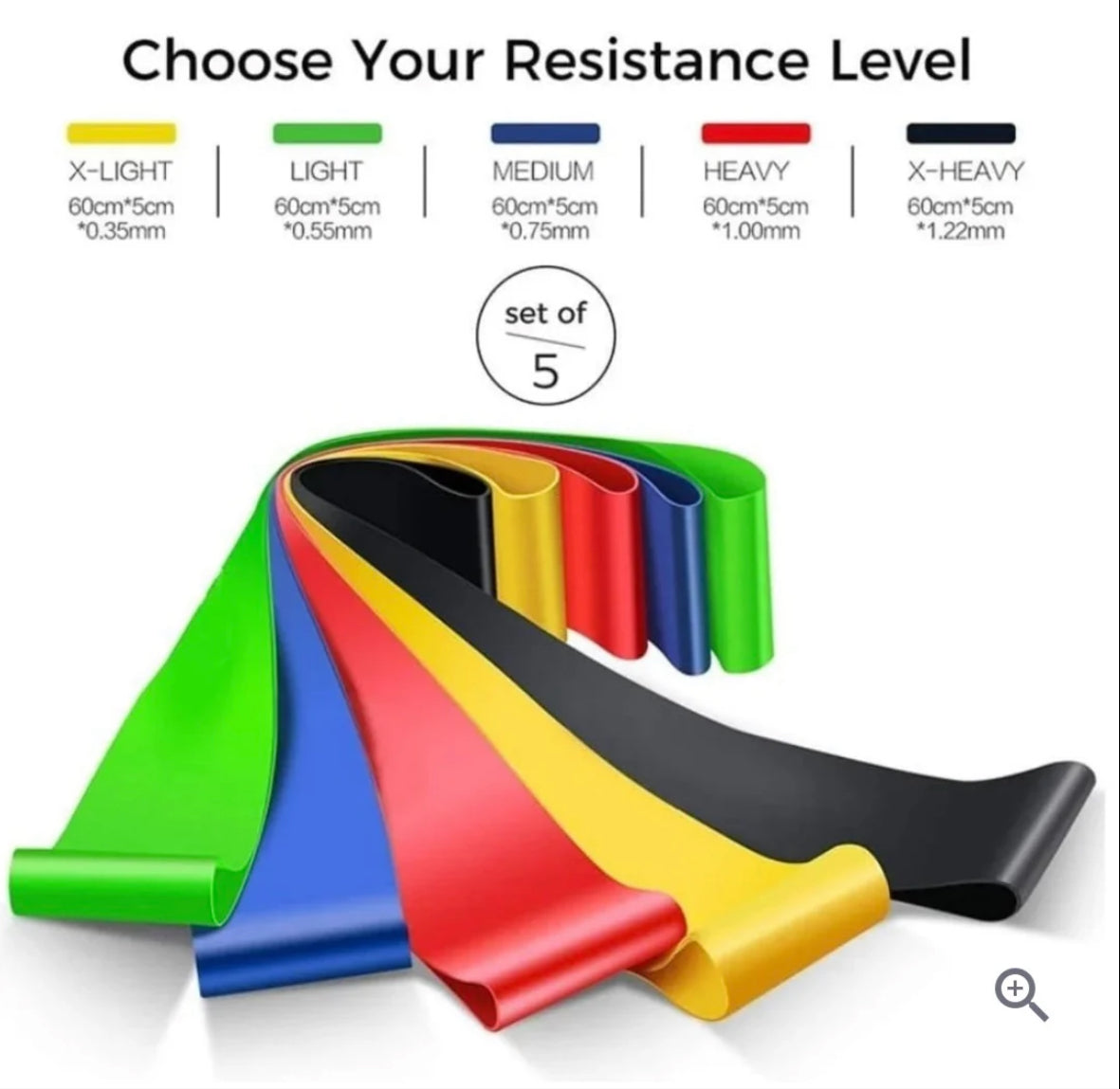 CasaDuzzle™ Resistance Bands - 5 Levels