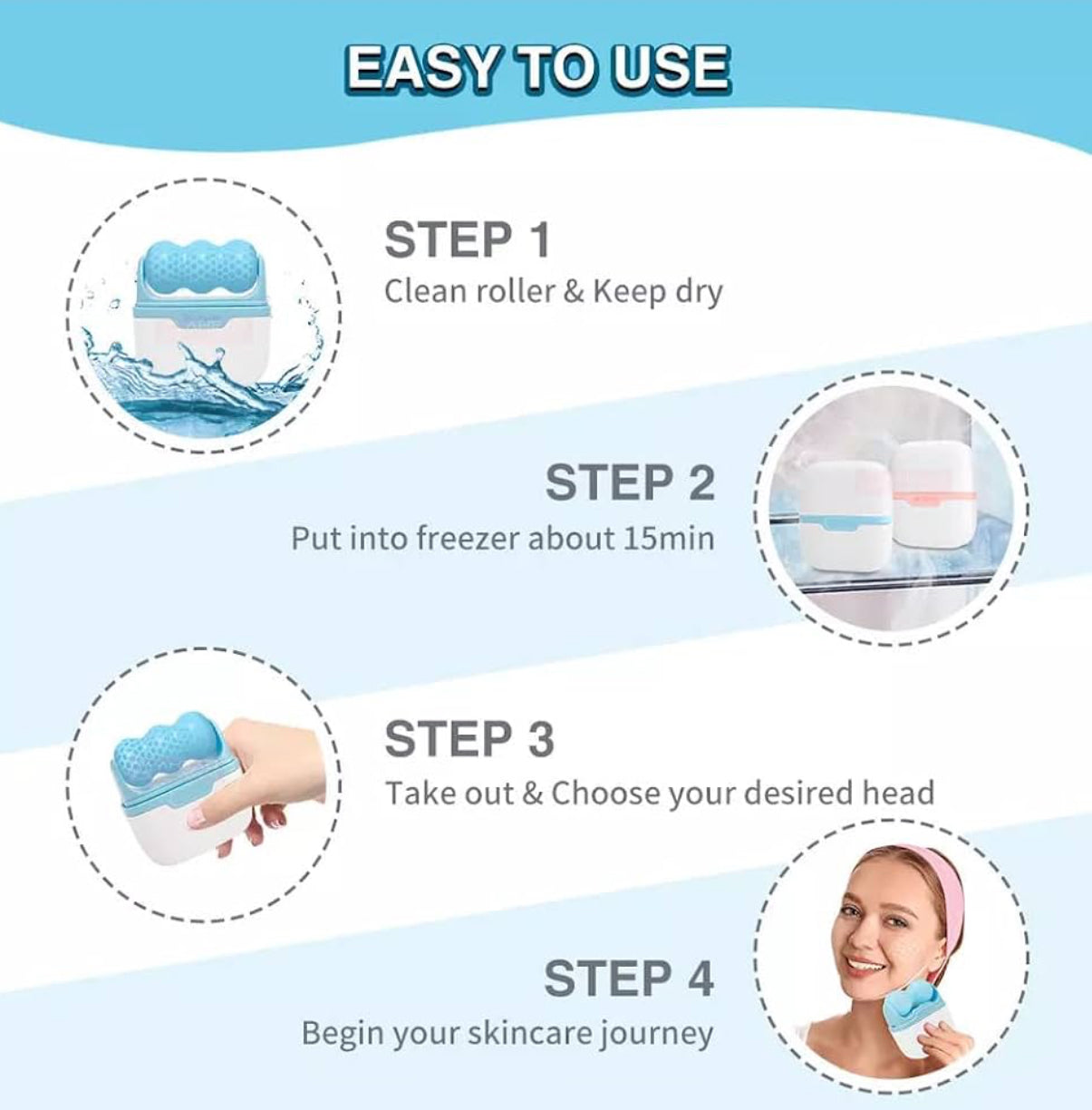 CasaDuzzle™ 2 in 1 Ice Roller Massager