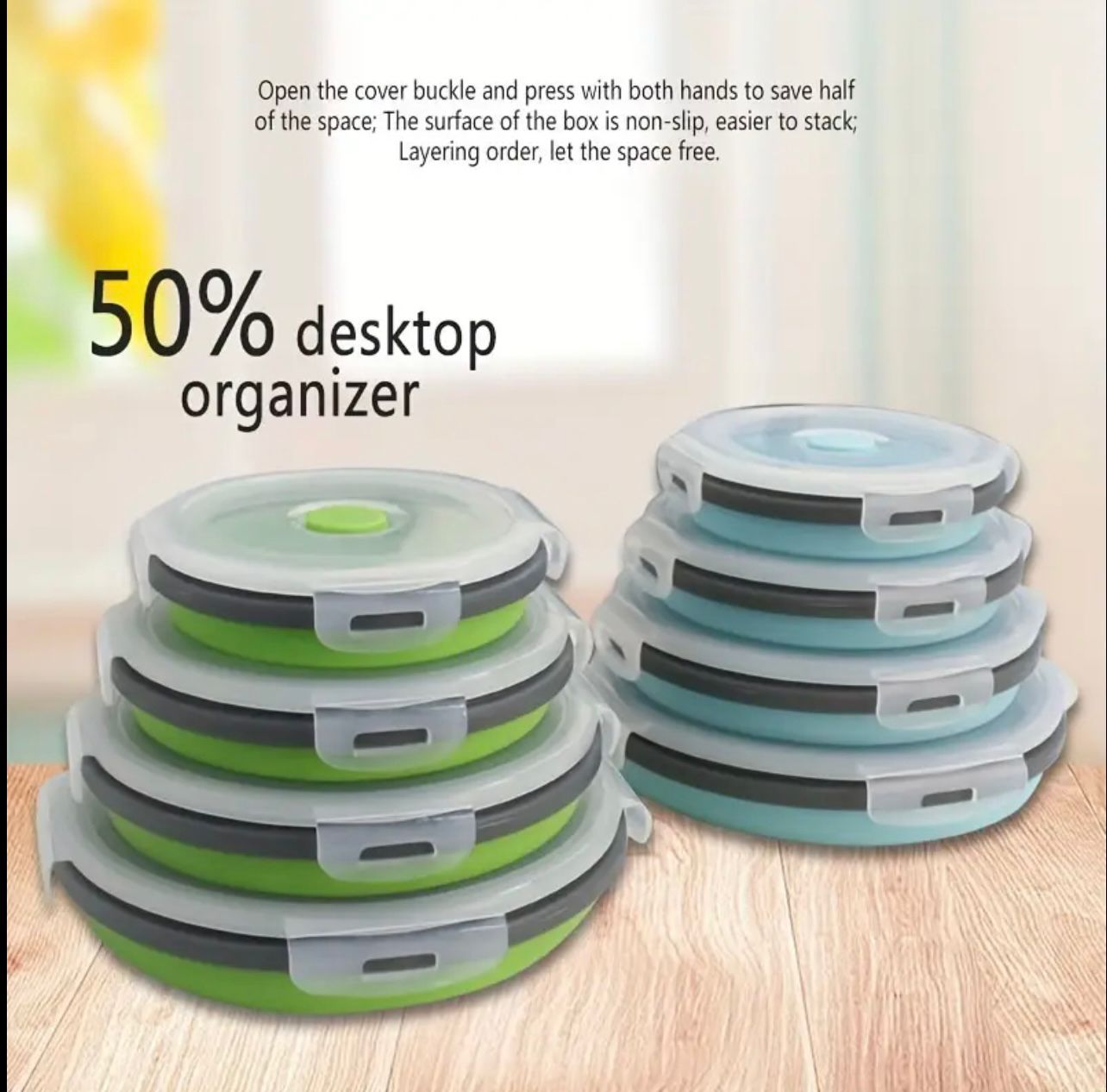 CasaDuzzle™ Foldable Silicon Pots (Round)