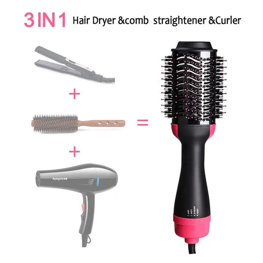 CasaDuzzle™ 3 in 1 Volumizer Hair Dryer and Comb Straightener and Curler