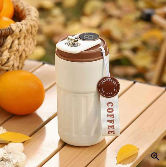 Leak-Proof Coffee Mug with Temperature Display