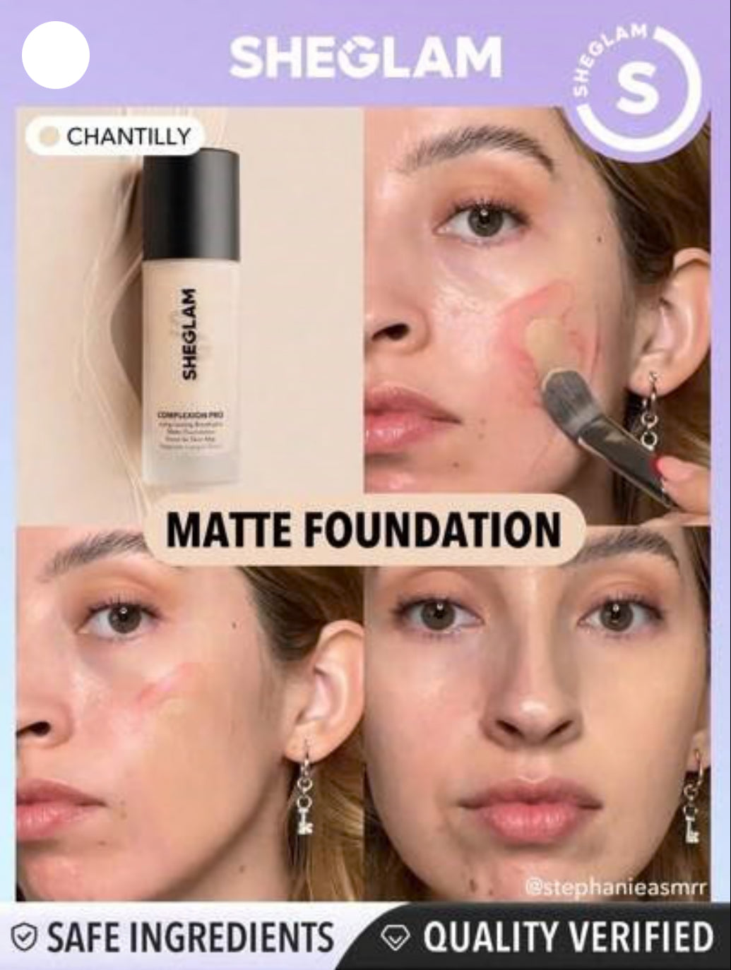 CasaDuzzle™ Sheglam Mate Foundation Chantilly
