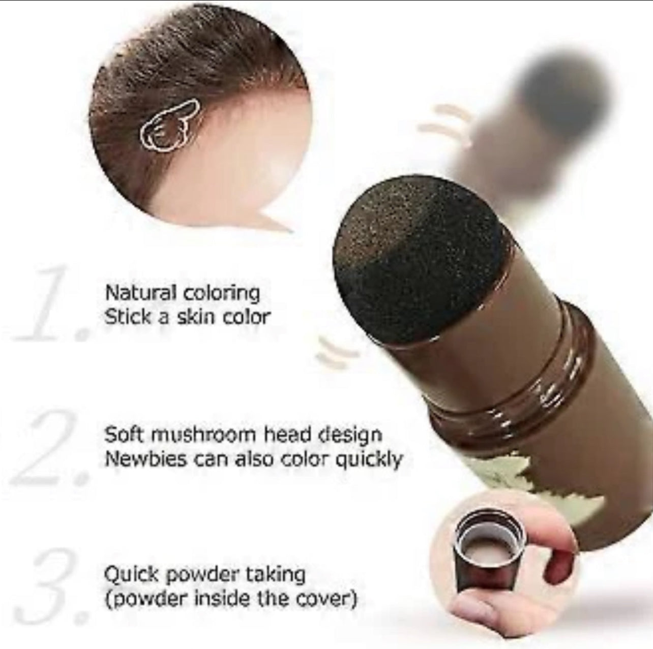 CasaDuzzle™ Hairline Powder – Brown & Black