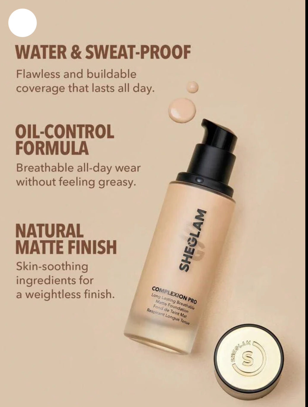CasaDuzzle™ Sheglam Mate Foundation Chantilly