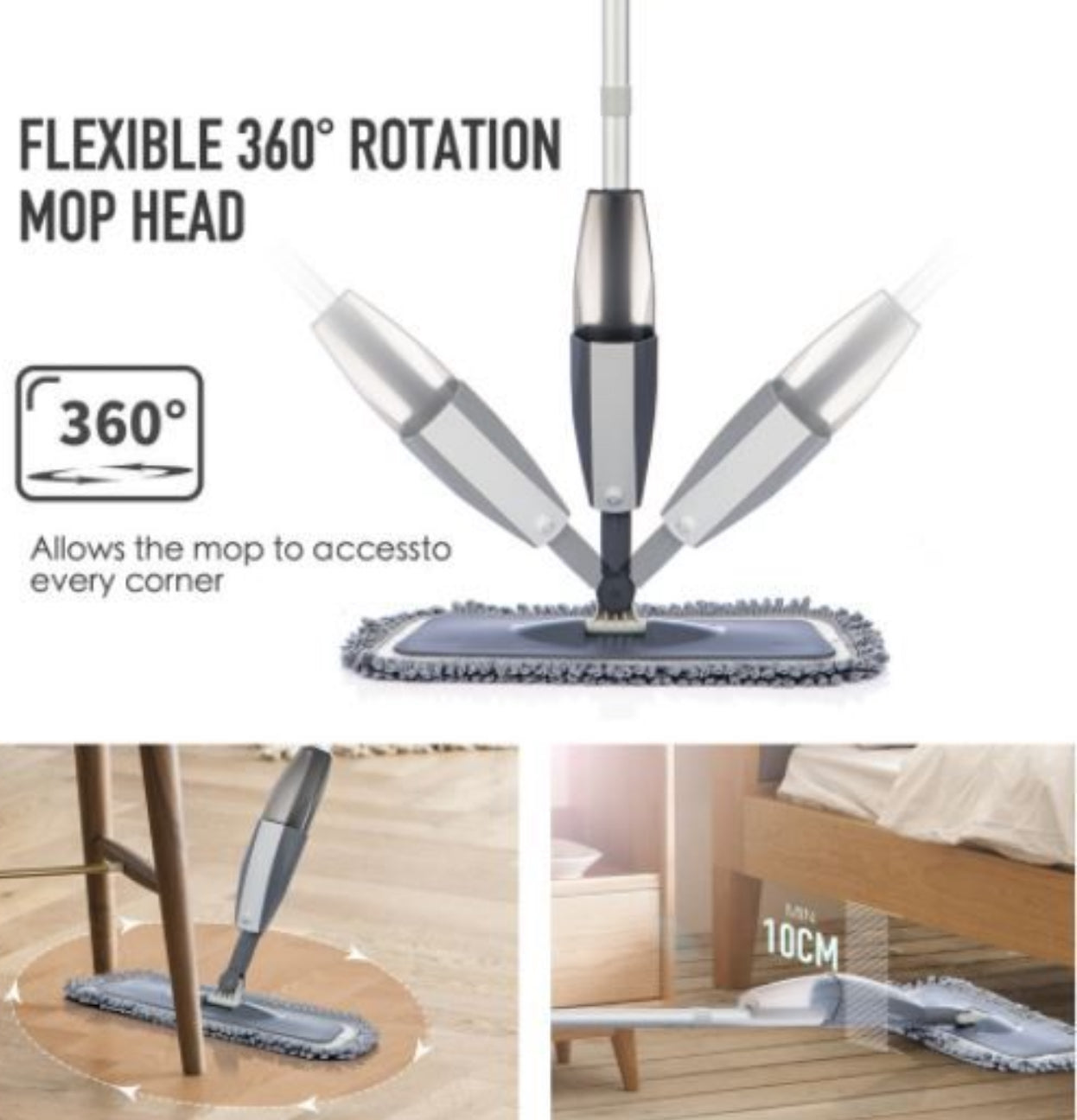CasaDuzzle™ 360° Floor Mop and Broom