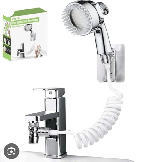 CasaDuzzle™ Hand Shower Sink Hose Sprayer with Massage Brush