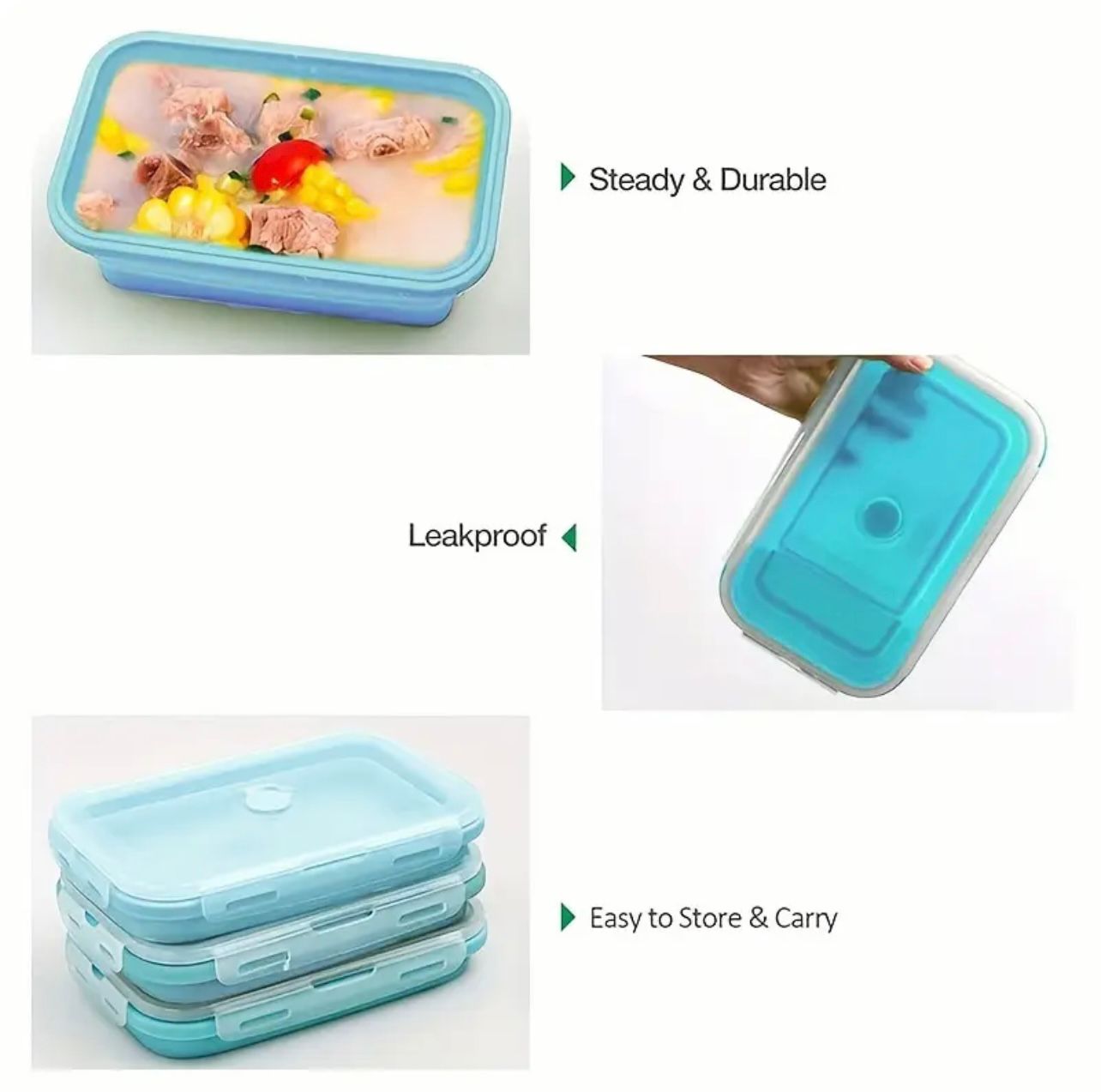 CasaDuzzle™ Foldable Silicon Pots (Square)