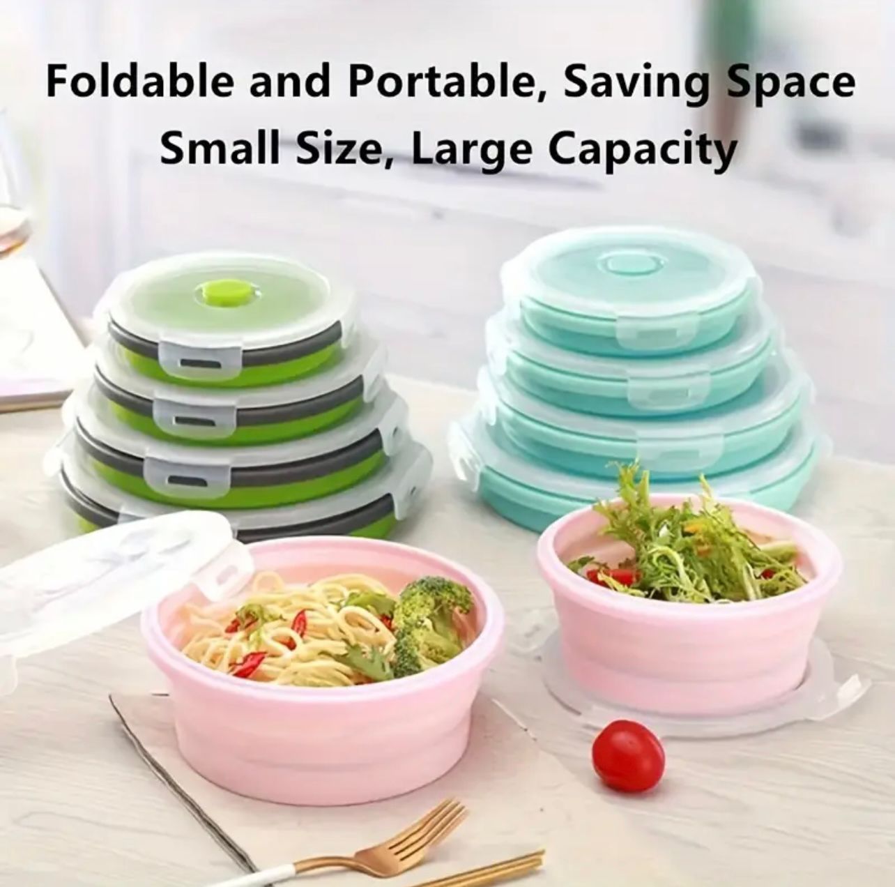 CasaDuzzle™ Foldable Silicon Pots (Round)