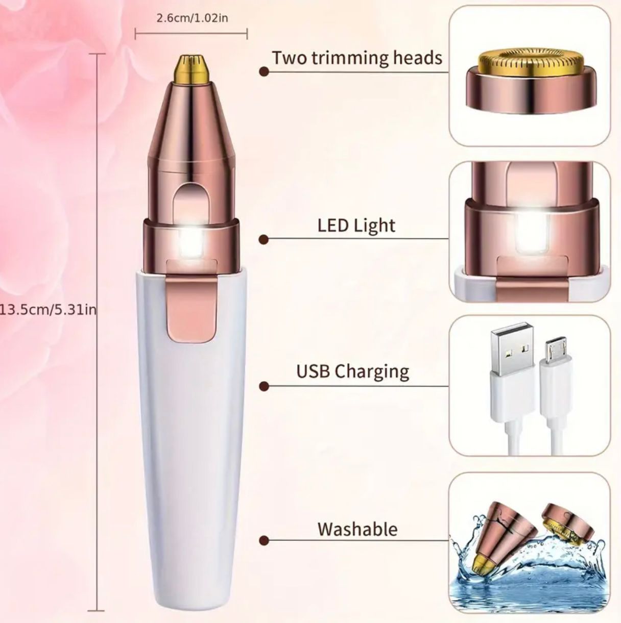 CasaDuzzle™ 2 in 1 Eyebrow Trimmer