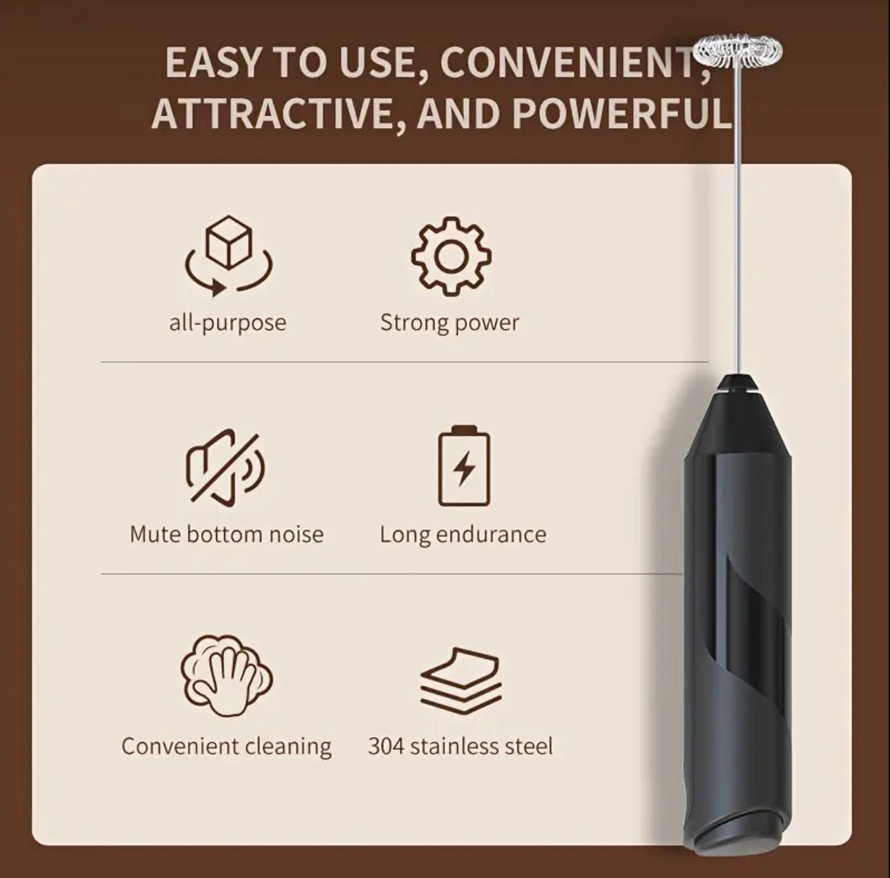 CasaDuzzle™ Electric Milk Frother