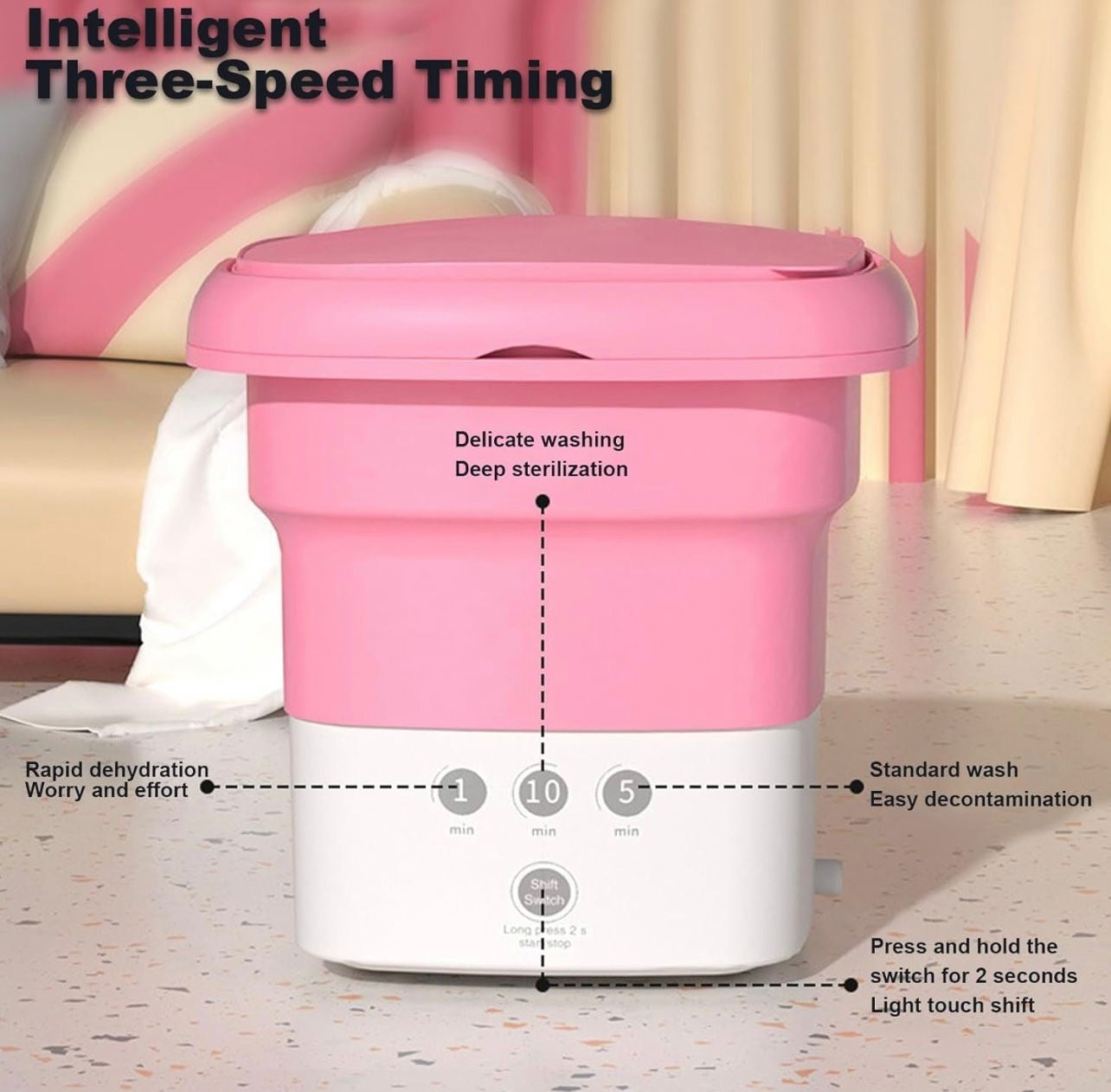 CasaDuzzle™ Portable Mini Cloth Washer